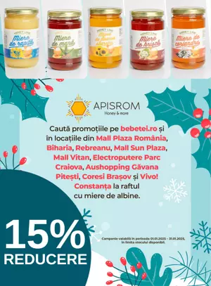 Promotie cu reducere de 15% la Honey Line