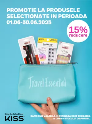 Promotie cu reducere de 15% la Kiss