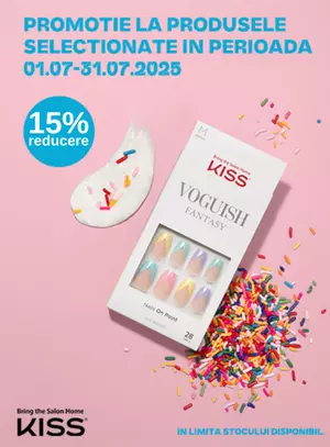 Promotie cu reducere de 15% la Kiss