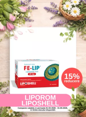 Promotie cu reducere de 15% la Liporom si Liposhell