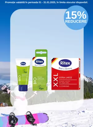 Promotie cu reducere de 15% la Ritex