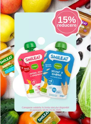 Promotie cu reducere de 15% la Smileat