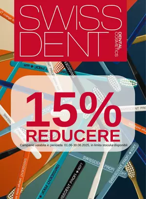 Promotie cu reducere de 15% la Swissdent