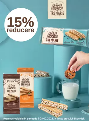 Promotie cu reducere de 15% la Tre Marie