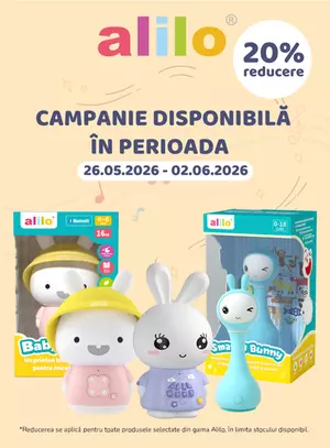 Promotie cu reducere de 20% la Alilo