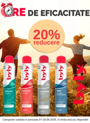 Promotie cu reducere de 20% la Byly