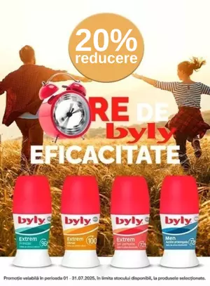 Promotie cu reducere de 20% la Byly
