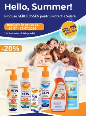 Promotie cu reducere de 20% la Gerocossen