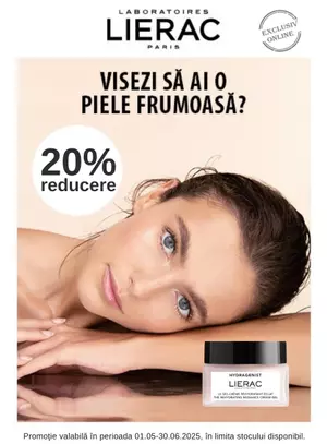 Promotie cu reducere de 20% la Lierac