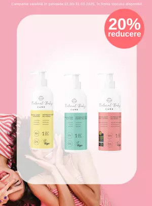 Promotie cu reducere de 20% la Natural Baby Care