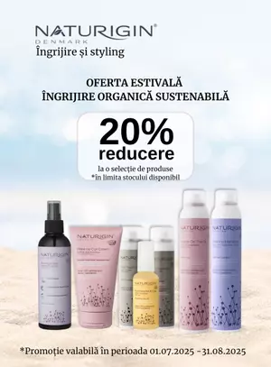 Promotie cu reducere de 20% la Naturigin