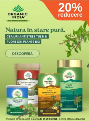 Promotie cu reducere de 20% la Organic India