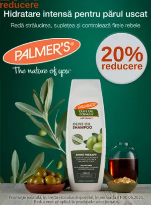 Promotie cu reducere de 20% la Palmer's