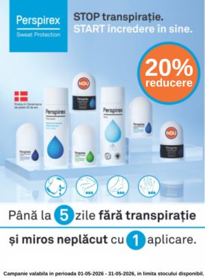Promotie cu reducere de 20% la Perspirex