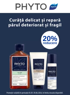 Promotie cu reducere de 20% la Phyto