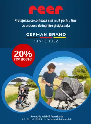 Promotie cu reducere de 20% la Reer