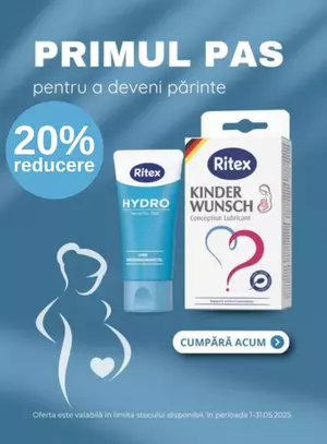 Promotie cu reducere de 20% la Ritex