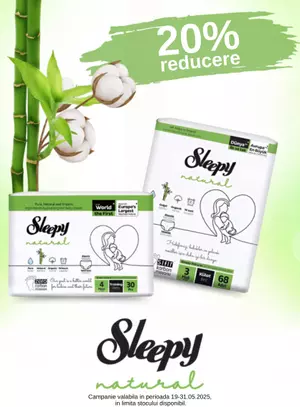 Promotie cu reducere de 20% la Sleepy