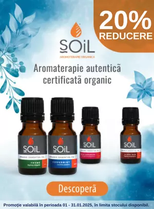 Promotie cu reducere de 20% la Soil