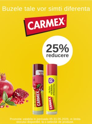 Promotie cu reducere de 25% la Carmex