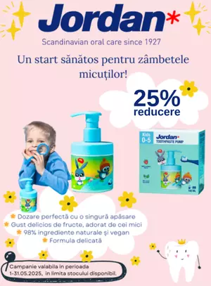 Promotie cu reducere de 25% la Jordan