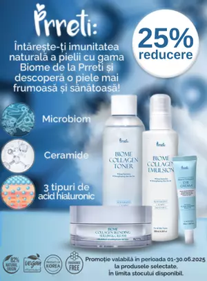 Promotie cu reducere de 25% la Prreti