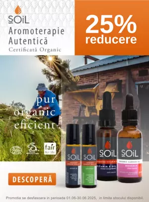 Promotie cu reducere de 25% la Soil