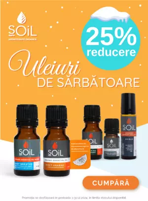 Promotie cu reducere de 25% la Soil