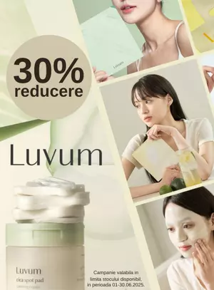 Promotie cu reducere de 30% la Luvum