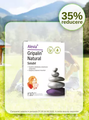 Promotie cu reducere de 35% la Alevia Gripalin