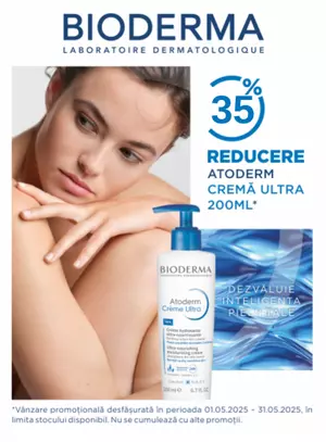 Promotie cu reducere de 35% la Bioderma Atoderm