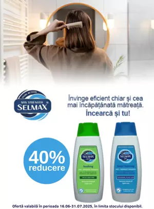 Promotie cu reducere de 40% la Selmax