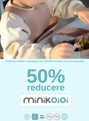 Promotie cu reducere de 50% la Minikoioi