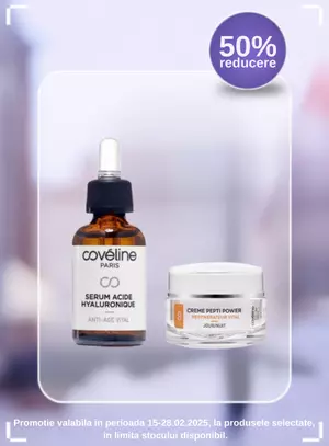 Promotie cu reducere de 50% la Coveline Paris