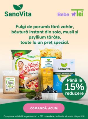 Promotie cu reducere de pana la 15% la Sanovita