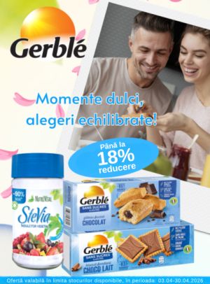 Promotie cu reducere de pana la 18% la Gerble
