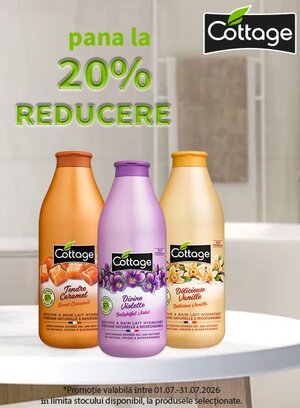 Promotie cu reducere de pana la 20% la Cottage
