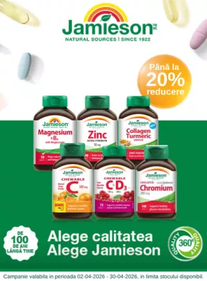 Promotie cu reducere de pana la 20% la Jamieson