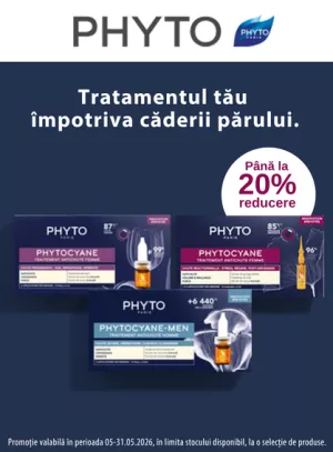 Promotie cu reducere de pana la 20% la Phytocyane