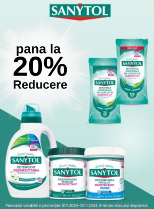 Promotie cu reducere de pana la 20% la Sanytol