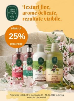 Promotie cu reducere de pana la 25% la Eyup