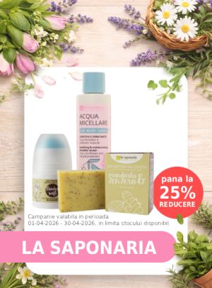 Promotie cu reducere de pana la 25% la La Saponaria