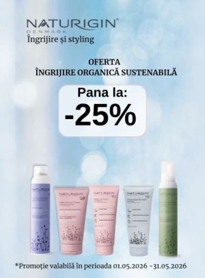 Promotie cu reducere de pana la 25% la Naturigin