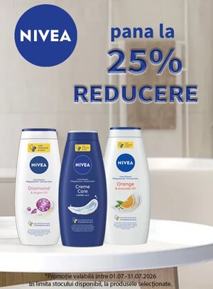 Promotie cu reducere de pana la 25% la Nivea