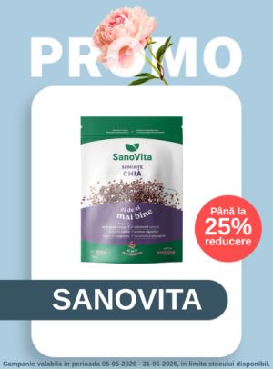 Promotie cu reducere de pana la 25% la Sanovita