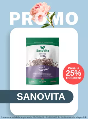 Promotie cu reducere de pana la 25% la Sanovita