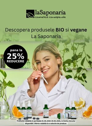 Promotie cu reducere de pana la 25% La Saponaria