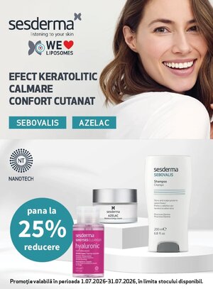 Promotie cu reducere de pana la 25% la Sesderma