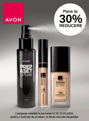 Promotie cu reducere de pana la 30% la Avon