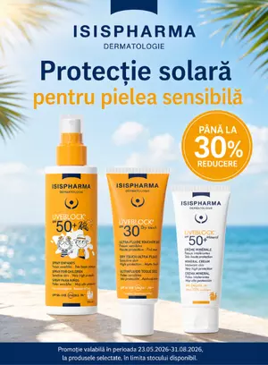 Promotie cu reducere de pana la 30% la Issi Pharma Uveblock